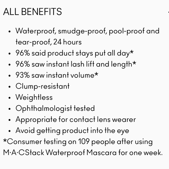 x1 MAC STACK WATERPROOF MASCARA BRAND NEW BOXED - Picture 10 of 11